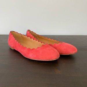 J Crew suede flat shoes